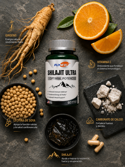 SHILAJIT ULTRA🔥 – Recupera la Energía que creías PERDIDA –60 CAPSULAS