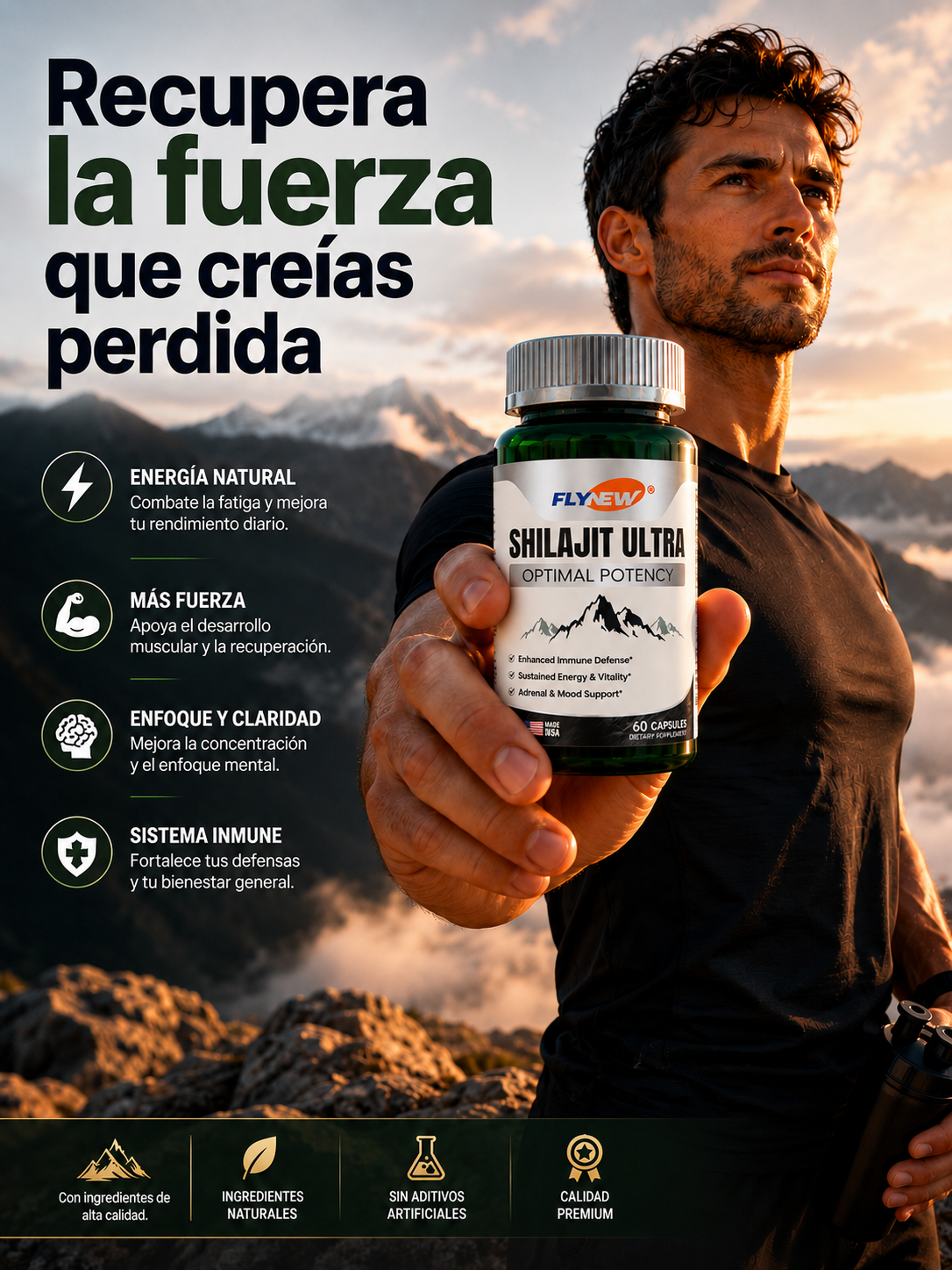 SHILAJIT ULTRA🔥 – Recupera la Energía que creías PERDIDA –60 CAPSULAS