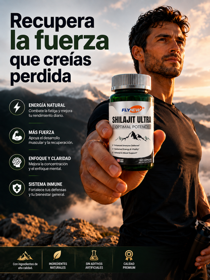 SHILAJIT ULTRA🔥 – Recupera la Energía que creías PERDIDA –60 CAPSULAS