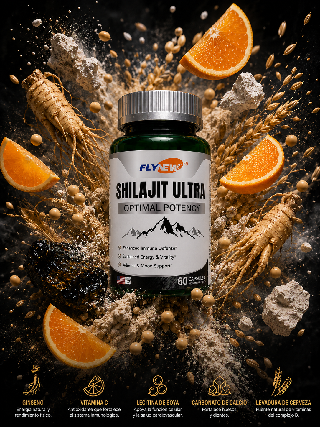 SHILAJIT ULTRA🔥 – Recupera la Energía que creías PERDIDA –60 CAPSULAS