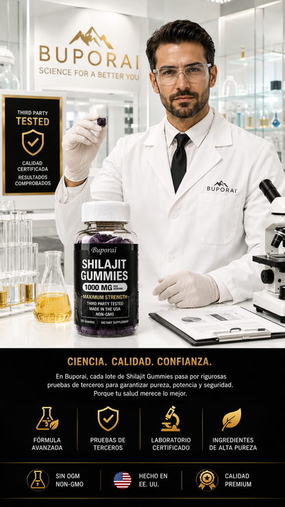 Shilajit Gomitas 1000MG -RECUPERA TU ENERGÍA, FUERZA Y VITALIDAD ⚡