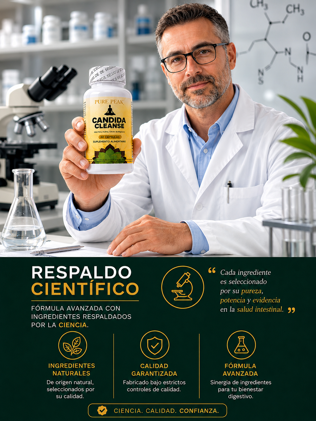 🔥 Candida Cleanse Original– Reduce la Hinchazón y Pierde Peso Naturalmente–  Lleva 2X1!