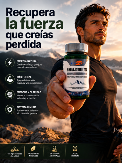SHILAJIT ULTRA🔥 – Recupera la Fuerza que creías PERDIDA –60 CAPSULAS