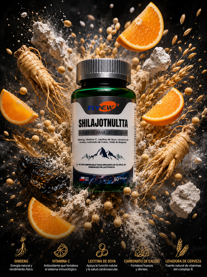 SHILAJIT ULTRA🔥 – Recupera la Fuerza que creías PERDIDA –60 CAPSULAS