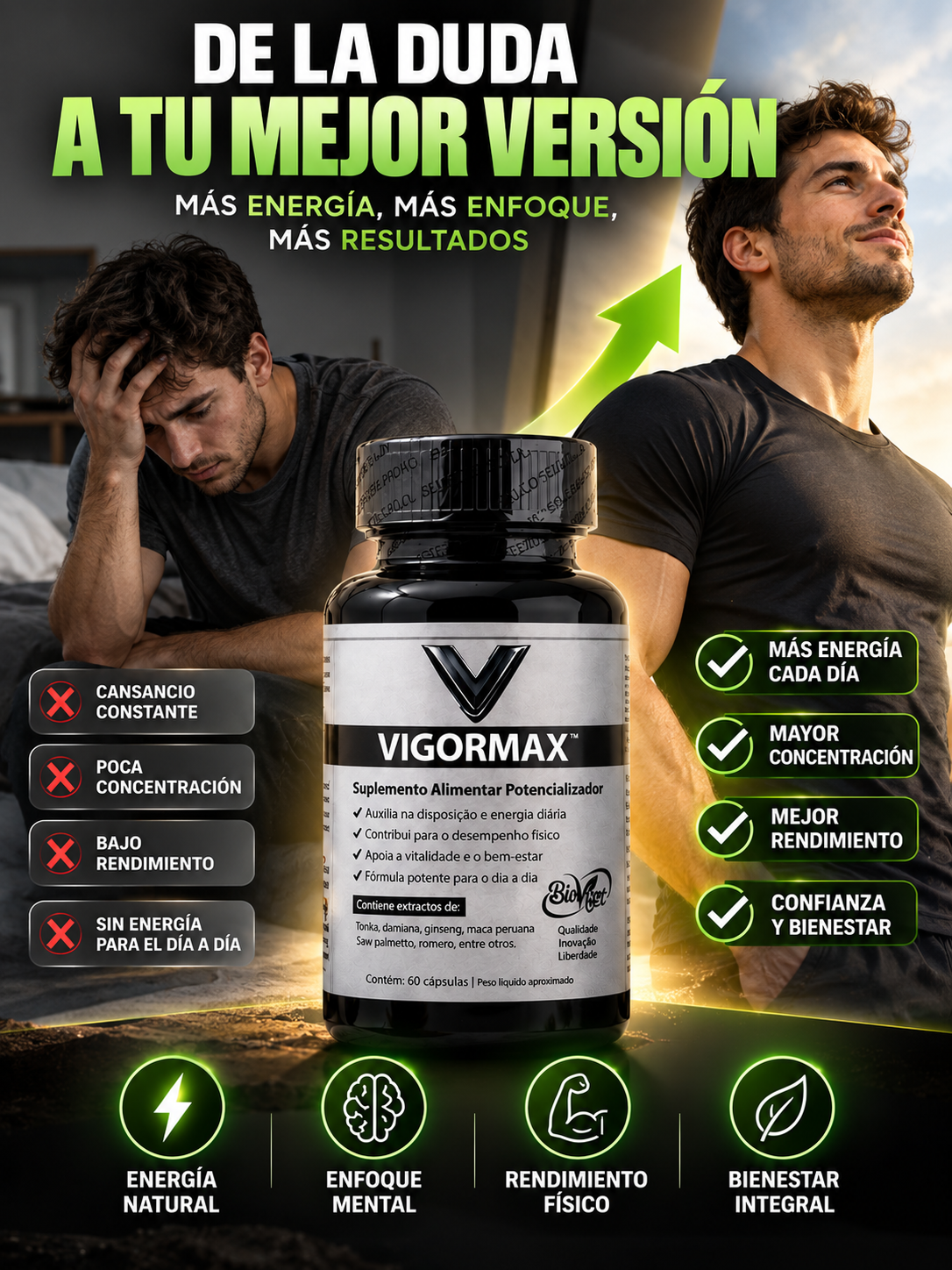 VIGORMAX®— VUELVE A SENTIR EL VIGOR DE ANTES.