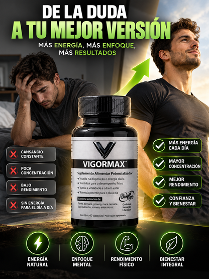 VIGORMAX®— VUELVE A SENTIR EL VIGOR DE ANTES.