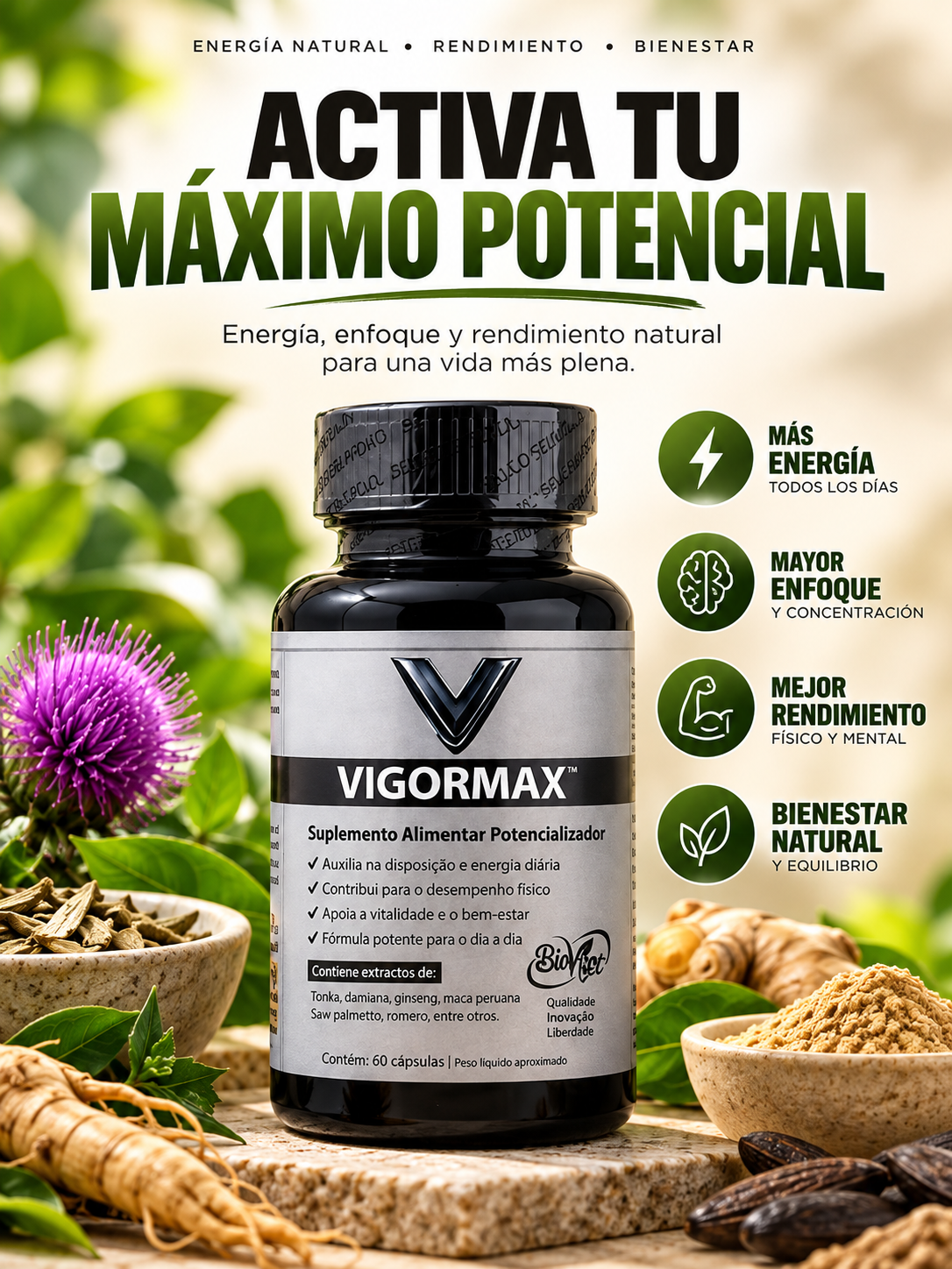 VIGORMAX®— VUELVE A SENTIR EL VIGOR DE ANTES.